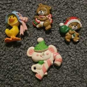 Vintage Holiday 70s Pins for Kids